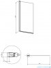 Omnires Kingston parawan nawannowy 1-częściowy 70x150 cm przejrzyste XHE85CRTR